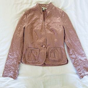 Banana Republic pink silk jacket, Small